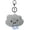 Grey, variant on Super Cute Kawaii Smiling Face Happy Cloud Plush Cloud Baby Women Girls Keychain Pendant Metal Key Ring Keychain