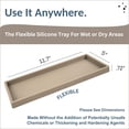 thumbnail image 3 of Tray Spacewiser para encimera o tocador, 11,7 cm, silicona, arena costera, 3 of 8
