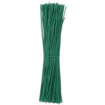 Uxcell 300 Pcs Plastic Twist Ties, 6 Inch Reusable Cable Ties, 0.04 Inch Wide Bag Coated Ties Glass Green