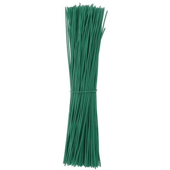 Uxcell 300 Pcs Plastic Twist Ties, 6 Inch Reusable Cable Ties, 0.04 Inch Wide Bag Coated Ties Glass Green
