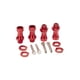thumbnail image 2 of Adaptadores HEX RC de 12 mm a 17 mm confiable El neumático de rueda resistente actualización de la pieza de accesorios de ajuste de accesorios de extensión para modificación Rojo 4 piezas Inevent FN001742-01, 2 of 7