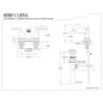 thumbnail image 5 of Kingston Brass KB8618SVL 4" Centerset Bathroom Faucet with Retail Pop-Up, Brushed Nickel, 5 of 5