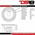 thumbnail image 6 of DS18 Pro GM 10 Inch 660 watt Max 8 Ohm Mid Range Car and Truck Door Loudspeaker, 6 of 8
