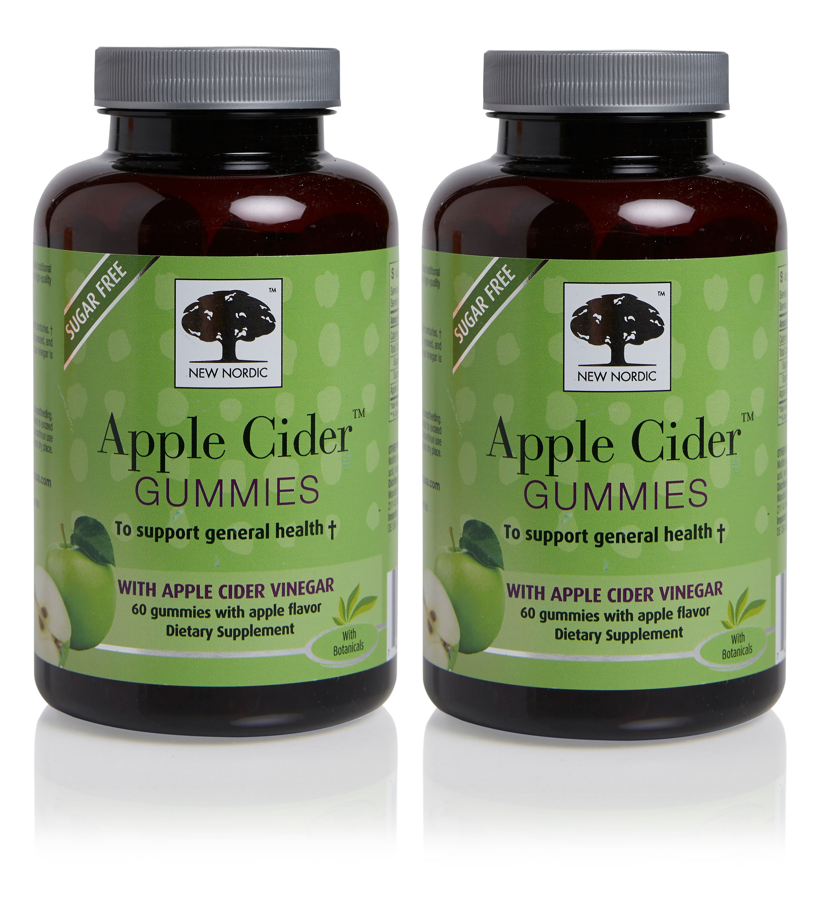 New Nordic Apple Cider Gummies, Dairy Free, Promotes Weight loss, 60