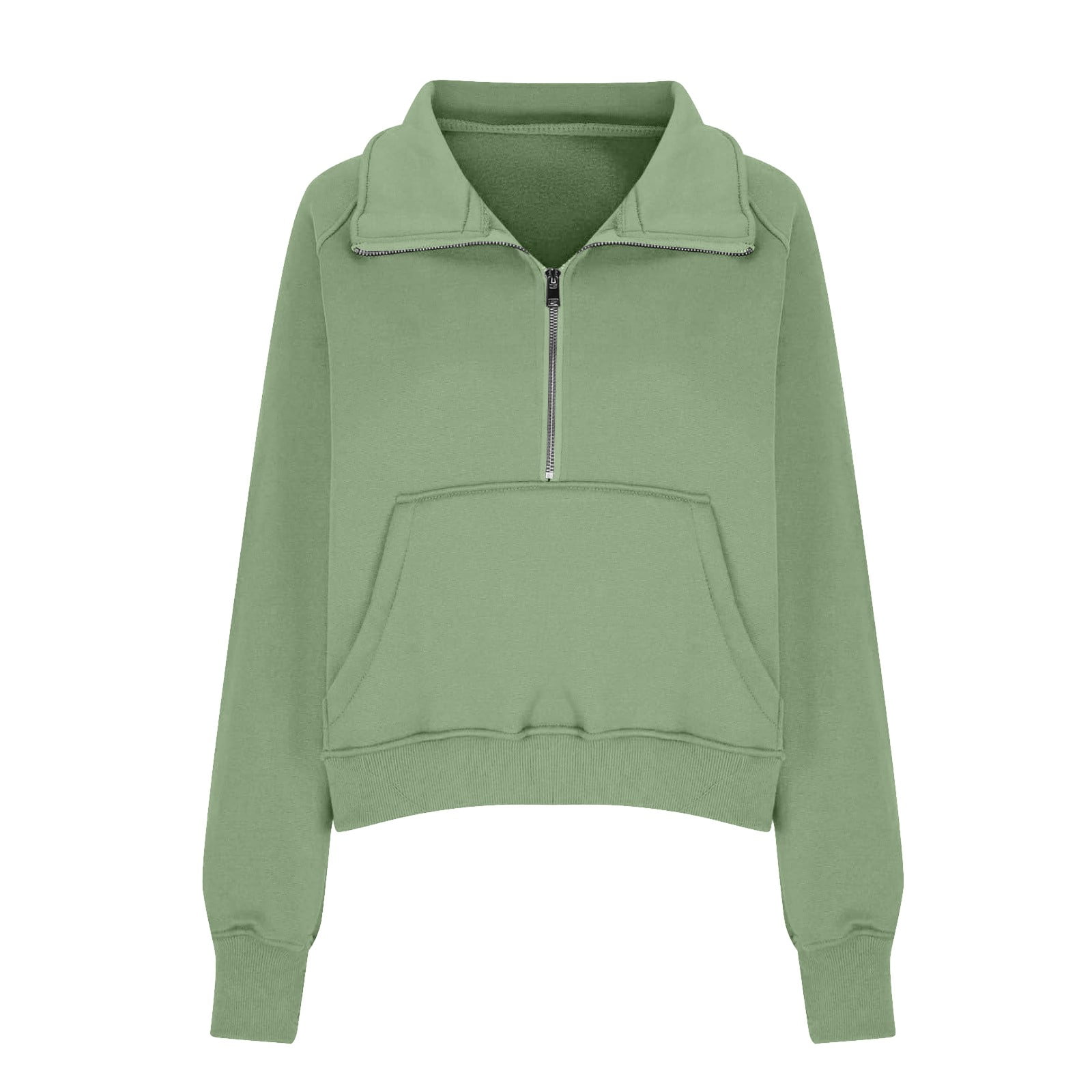 BDPORKAS Zip Up Hoodie Women Quarter Zip Pullover Long