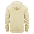 thumbnail image 3 of Men's Big and Tall Hoodies with Zipper and Pockets Sweatshirt Solid Sports Leisure, 3 of 5