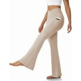 thumbnail image 2 of ZENFLEX Women's Flare Leggings with Pockets-Crossover High Waisted Bootcut Yoga Pants-Tummy Control Bell Bottom Leggings, 2 of 7