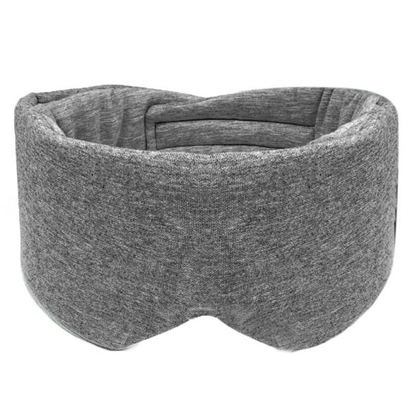 Seitruly Parche de algodón para dormir en el ojo transpirable reutilizable longitud ajustable plegable Blinder hogar Oficina Hotel dormir visera gris Type2 NO2 Seitruly CE013870-02B