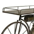 thumbnail image 6 of DecMode 65" x 14" x 35" Bronze Metal Weathered Vintage Bike Plantstand, 6 of 13