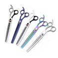 thumbnail image 4 of Tijeras para mascotas de color más vendidas de comercio electrónico, tijeras con dientes de espina de pescado de 8 pulgadas, tijeras para dientes, tijeras finas de 7 pulgadas, tijeras para cortar el, 4 of 6