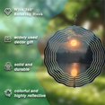 thumbnail image 5 of Metal Hanging Wind Spinners with Wave - Like Patterns - Tranquil Garden Wind Chimes for Serene Outdoor Decor, 5 of 6