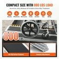 thumbnail image 3 of VEVOR Portable Wheelchair Ramp, 7 ft 800 lbs Capacity, Non-Slip Aluminum Folding Threshold Ramp, Foldable Mobility Scooter Ramp Wheel Chair Ramp, Handicap Ramp for Home Steps, Stairs, Doorways, Curbs, 3 of 9