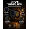Solar Mandala Projection Wall Light Outdoor, 7 Color Changing IP65 ...