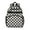 Black and White-1, variant on White Red Checkered Backpack for School,Cute School Bag,Schoolbag with Adjustable Shoulder Straps & Padded Back,15.25"x11.5"x5.25"