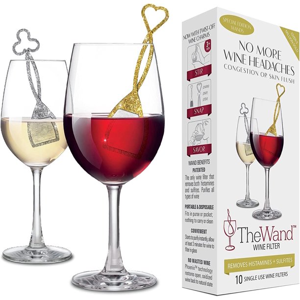 PureWine Wand Purifier Removes Histamines and Sulfites Reduces Wine