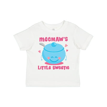

Inktastic Meemaw Little Sweetie Granddaughter Outfit Gift Toddler Toddler Girl T-Shirt
