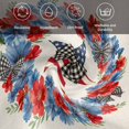 thumbnail image 6 of Patriotic American Flag Cloth Napkins, Blue Red Flowers Wreath Retro Beige Washable and Reusable Dinner Napkins Set of 6, Table Napkin for Kitchen Party Birthday Wedding Hotel Housewarming 20"x20", 6 of 9