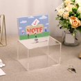 thumbnail image 4 of Acrylic Donation Box with Sign Holder Portable Suggestion Box Storage Container Multipurpose Reusable Raffle Box for Fundraising Voting Charity Ballot Contest Suggestions, 4 of 6