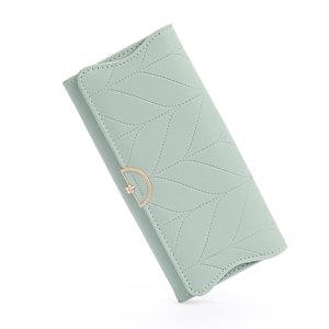 KALUNMA Women's Leather Trifold Wallet, RFID Blocking