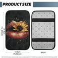 thumbnail image 5 of Yuyamidu Red Lips Car Center Console Cover Sunflower Armrest Box Cover Car Center Console Pad Winter Arm Rest Covers Protector Fit for Most Vehicles Auto Accessories, 5 of 7
