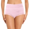 thumbnail image 2 of Women Fashion Plus Size Cotton Lace High Waist Sexy Comfortable Panties Women Seamless Underwear, 2 of 5