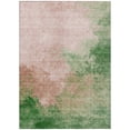 thumbnail image 2 of HomeRoots 604819 9 x 12 ft. Pink & Green Abstract Washable Indoor & Outdoor Rectangle Area Rug, 2 of 5