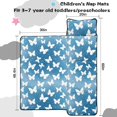 thumbnail image 5 of Pink Butterfly Geometric Pattern Teens Toddler Nap Mat with Pillow, Sleeping Mat Bag for Preschool Daycare 60"x20", 5 of 6