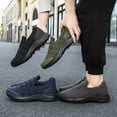 thumbnail image 3 of Low Top Quilted Slip on Loafers for Men Comfort Soft Sole Lightweight Casual Winter Walking Shoes, 3 of 6