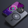 thumbnail image 2 of Dteck For iPhone 14 Pro Max,Shockproof Silicone Frame Slim Magnetic MagSafe Matte Case Cover,Black, 2 of 6
