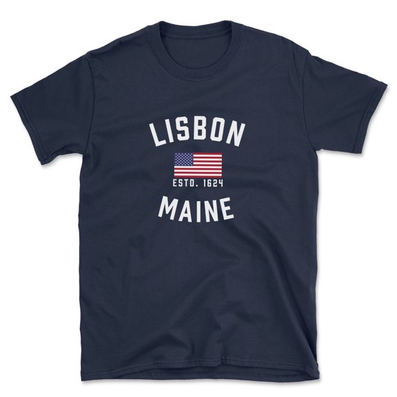 Lisbon Maine Patriot Men's Cotton T-Shirt