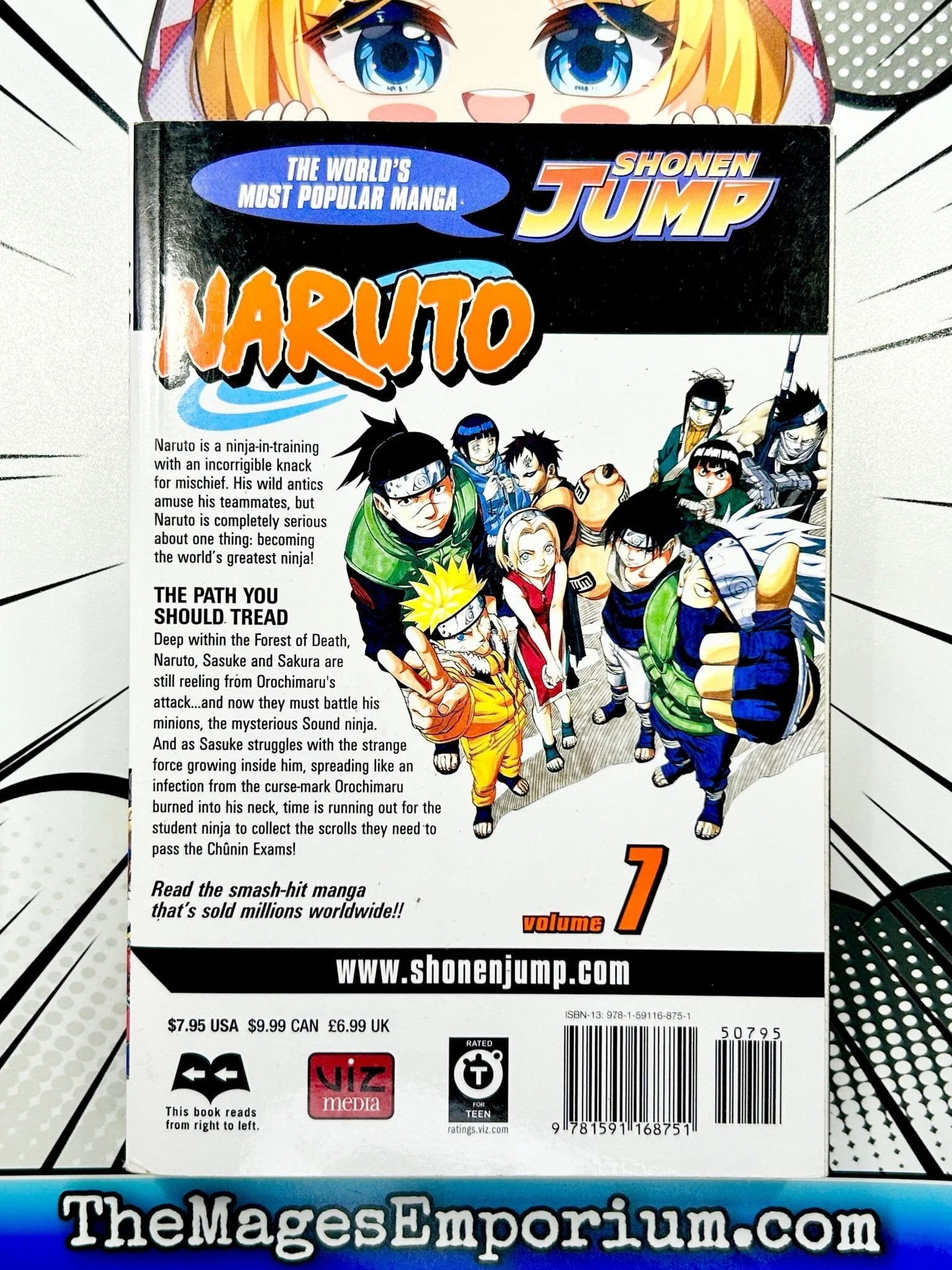 Naruto Naruto, Vol. 7, (Paperback) - Walmart Business Supplies