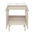 thumbnail image 6 of Bron 24" Freestanding Bathroom Vanity in White Oak with 3-Hole Centerset Sink Top, 6 of 7