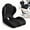 Black, variant on Ergonomic Memory Foam Seat Cushion, Seat Cushion with Integrated Lumbar Back Support, Anti Slip Memory Foam with L-Shaped Integrated Design for Long Car Drives and Office