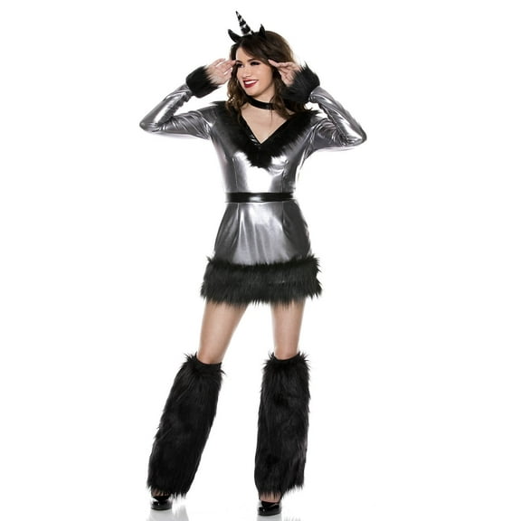 Music Legs Women's Fantasy Dark Unicorn 71106 ML