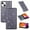 Gray, variant on SaniMore Magnetic Flip Wallet Case for iPhone 14 6.1", PU Leather Ultra-Thin Glitter Cover Buil-in Card Slot & Kickstand Shockproof Protective Shell for iPhone 14, Skyblue