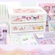 thumbnail image 4 of Pegatina de Anime de Hello Kitty Sanrio para niños, pegatinas de papelería impermeables, sin repetición, Cinnamoroll Kuromi, regalos de cumpleaños, juguetes para niños, 100 piezas, 4 of 5