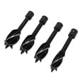 thumbnail image 3 of 4 Pcs Wood Auger Bit 4 Flute Detachable Hex Shank Wood Boring Bits Efficient Auger Drill Bit Set, 3 of 14