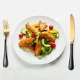thumbnail image 3 of TIMIFIS A Tableware Cutlery Set 5-Piece Stainless Steel Cutlery Set Knife Spoon and Fork Set Cutlery Set Mirror Polished Smooth Edges Hand Wash Recommended Kitchen Gadgets, 3 of 7