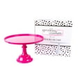thumbnail image 2 of Bright Hot Pink Melamine Pedestal Cake Stand  11.5"x8", Durable, Lightweight, Dishwasher Safe, 2 of 8