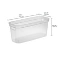 thumbnail image 2 of Sterilite Narrow Storage Bin, Clear Plastic, Easy Access Container with Carry Handles, 8 Count, 2 of 7