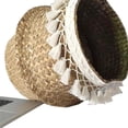 thumbnail image 6 of Joernso Nordic Two-Layer Tassel Woven Flower Holder Flowerpot Living Room Storage Basket, 6 of 6
