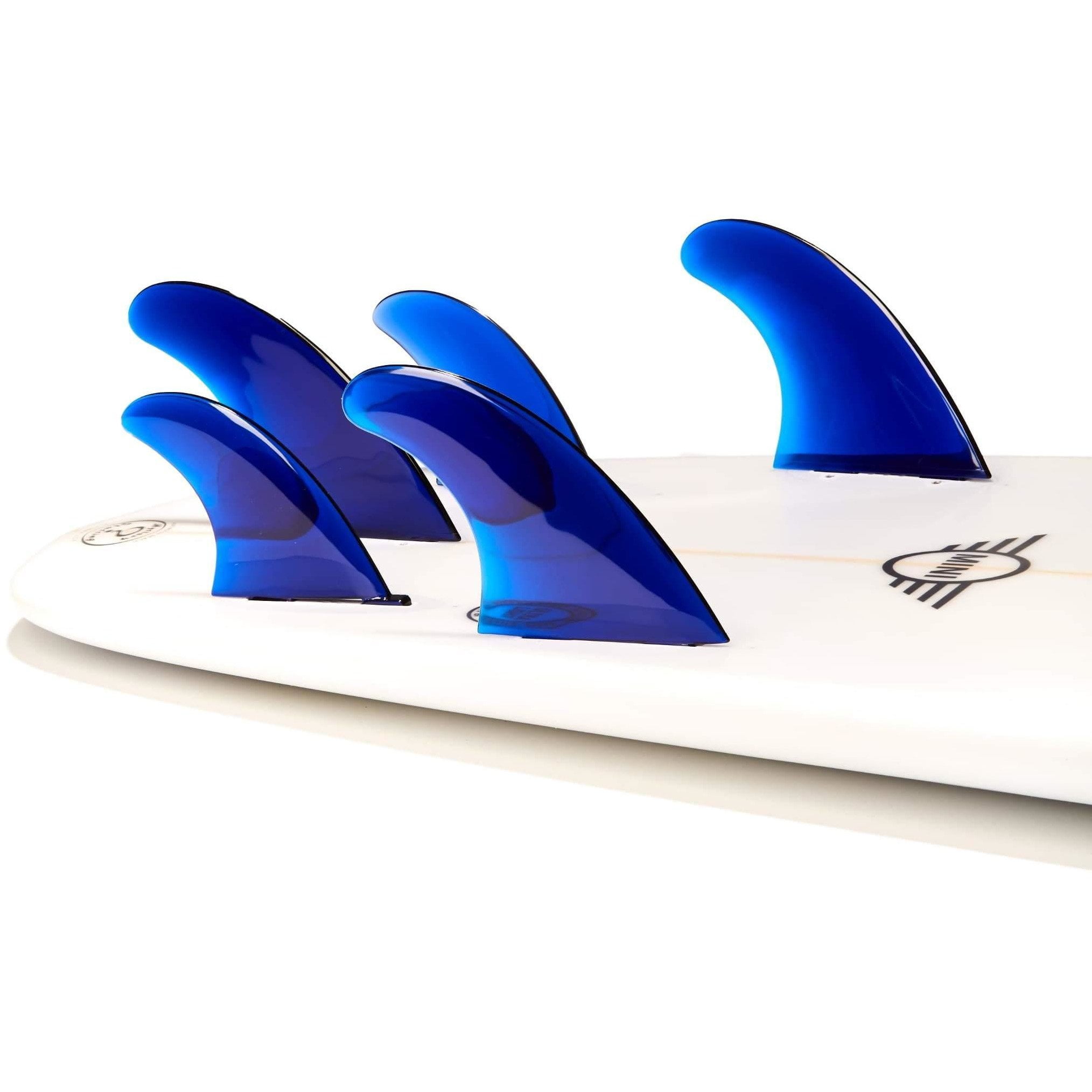 DORSAL Performance Flexrez Surfboard Thruster/Quad Surf Fins (5) FCS