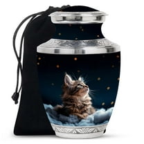 SUBSH Stargazer's Pet Urn Cat Urns for Ashes - Urns for Burial - Urns for Sale - Cremation Companion Urns - Funeral Ashes Urn - Cremains Containers (10 inch)