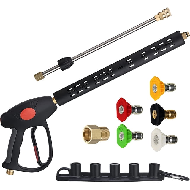 Pistola de repuesto para hidrolavadora con varilla de extensión de 40 pulgadas Dksfjkl