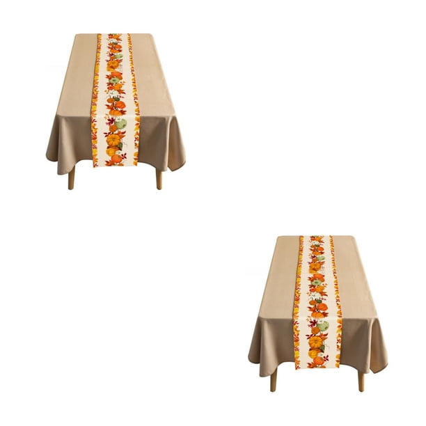 Monstrate Caminos de de Acción de Gracias, cubierta de de poliéster moderna, Protector de escritorio, jardín, Picnic, fiesta Tipo1/33*178cm 2piezas