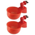 thumbnail image 3 of Shisuyan Bird Water Feeders Connect to Bucket or Container 2Pcs 3.5X2.6X1.6In, 3 of 9