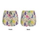 thumbnail image 3 of Balery Colorful Poodle Dog Pantalones cortos deportivos para mujer con forro y dos bolsillos, elásticos, para entrenamiento, gimnasio, yoga-Medium, 3 of 7