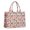 Colorful Mushroom Plant, variant on Large Capacity Tote Bag,Red Mushroom Frog Black Pattern Handbag Fashion Luxury Tote Bag,15.7"x13"x 5.1" Inches,Laptop Compatible