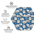thumbnail image 3 of Kdxio Swan Birds Funny Coasters,4 Pcs Leather Coasters,Housewarming Gifts,Protect Furniture from Water Marks Scratch and Damage, 3 of 6