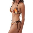 thumbnail image 2 of Disketp Orange Rotating para Bañador de Dos Piezas para Mujer, Bikini Sexy Halter String, Conjunto de Bikini en Triángulo, 2 of 6